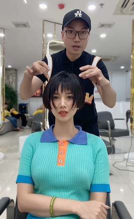 Kiểu tóc Vuông ngắn