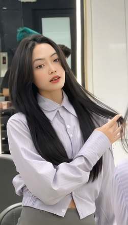 Kiểu tóc Thẳng bằng