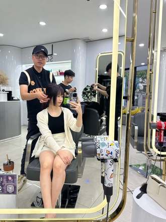 Kiểu tóc Hime · mái gặm